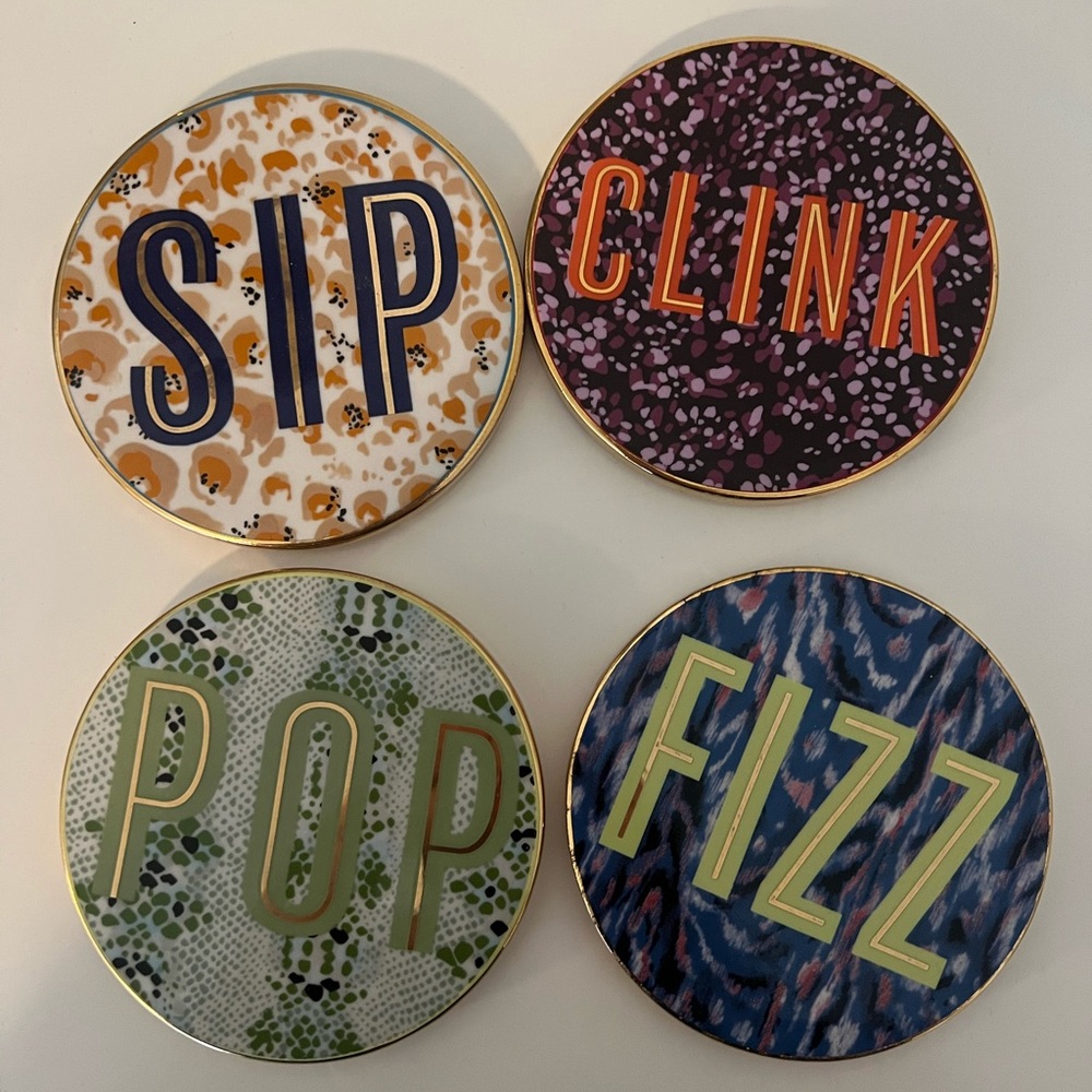 cute Anthropologie coasters!